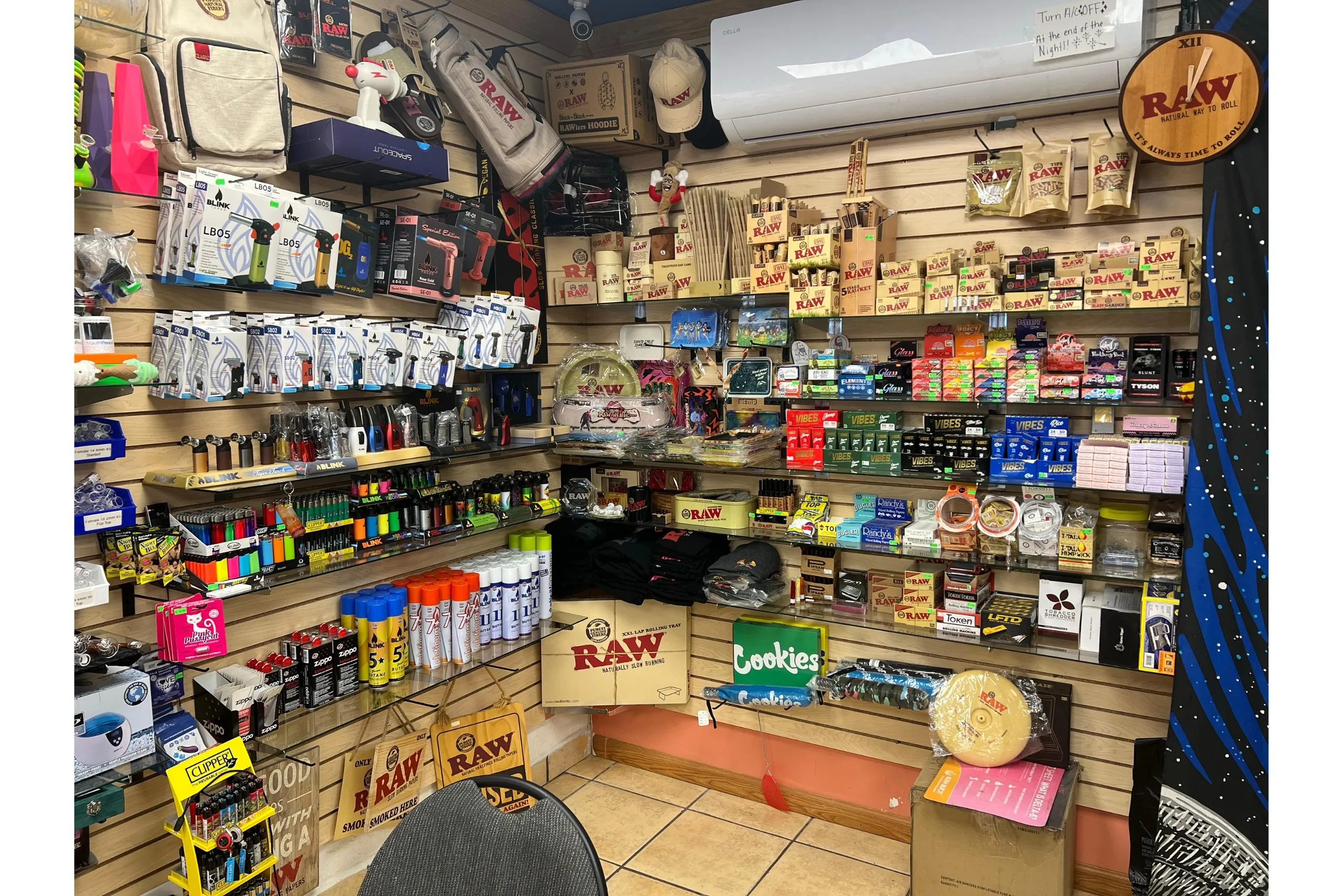 Torches, butane, RAW products, and rolling papers available at Canutillo Smoke Shop.