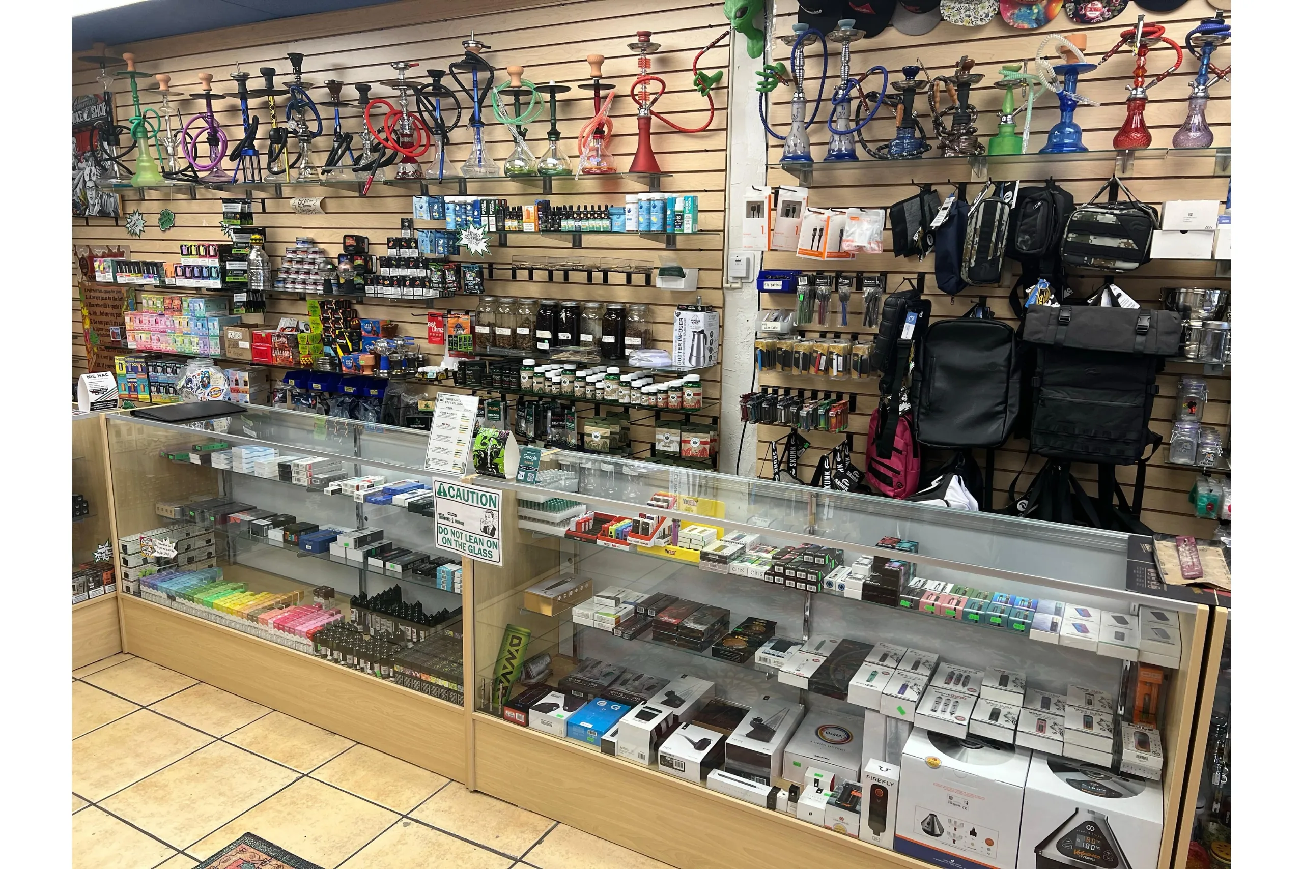 Vape juice, Kratom, CBD products, Puffco, Volcano vaporizers, and 510 batteries at Canutillo Smoke Shop.