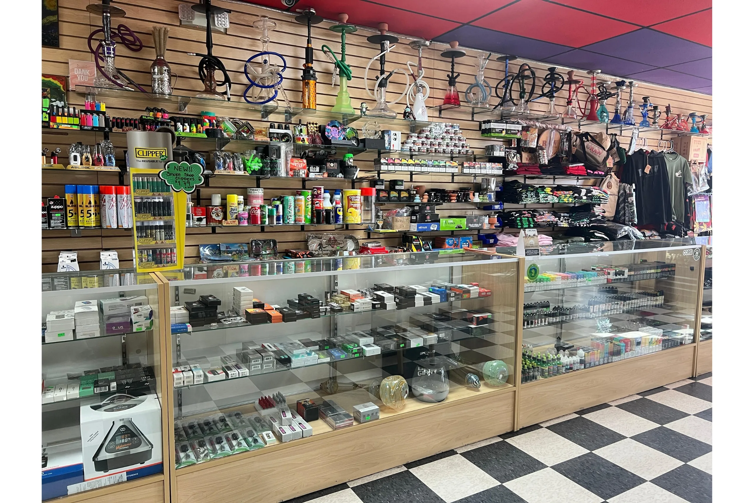 Pod mod systems, hookahs, shisha, stash cans, and vape juice available at Montana Smoke Shop.