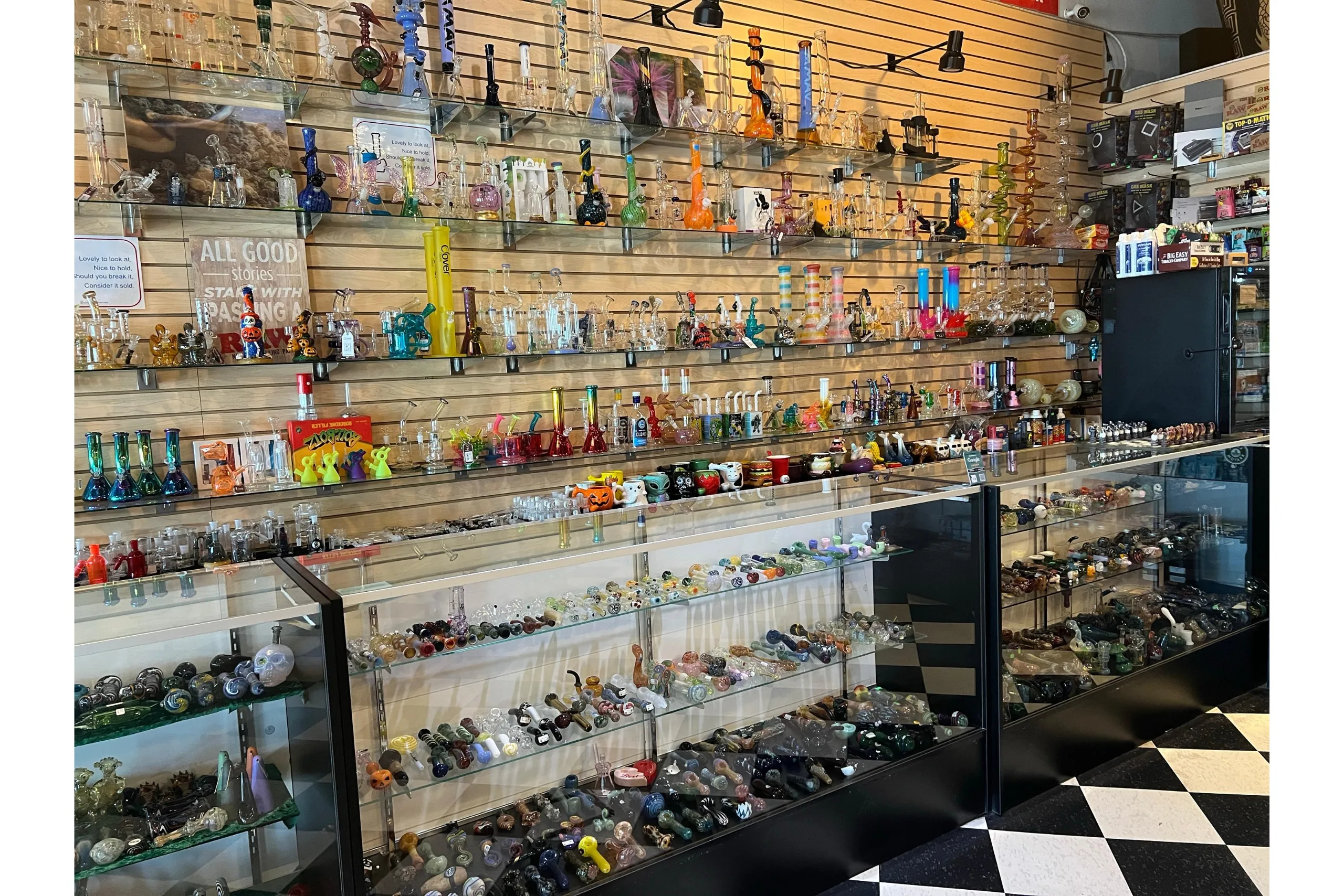 American glass hand pipes and bongs available at Westwind Smoke Shop.