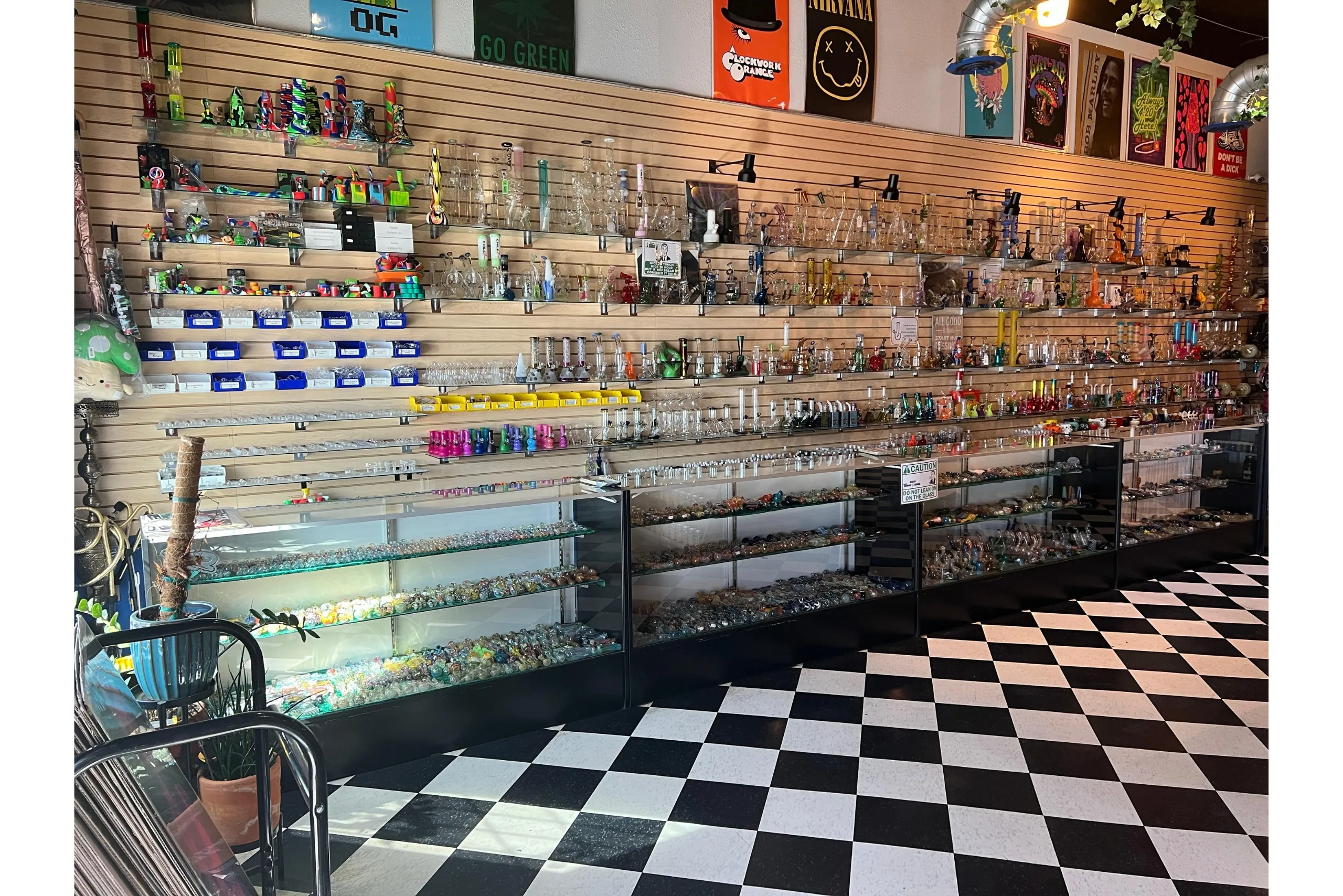 Glass hand pipes, bongs, bubblers, and bangers available at Westwind Smoke Shop near me.