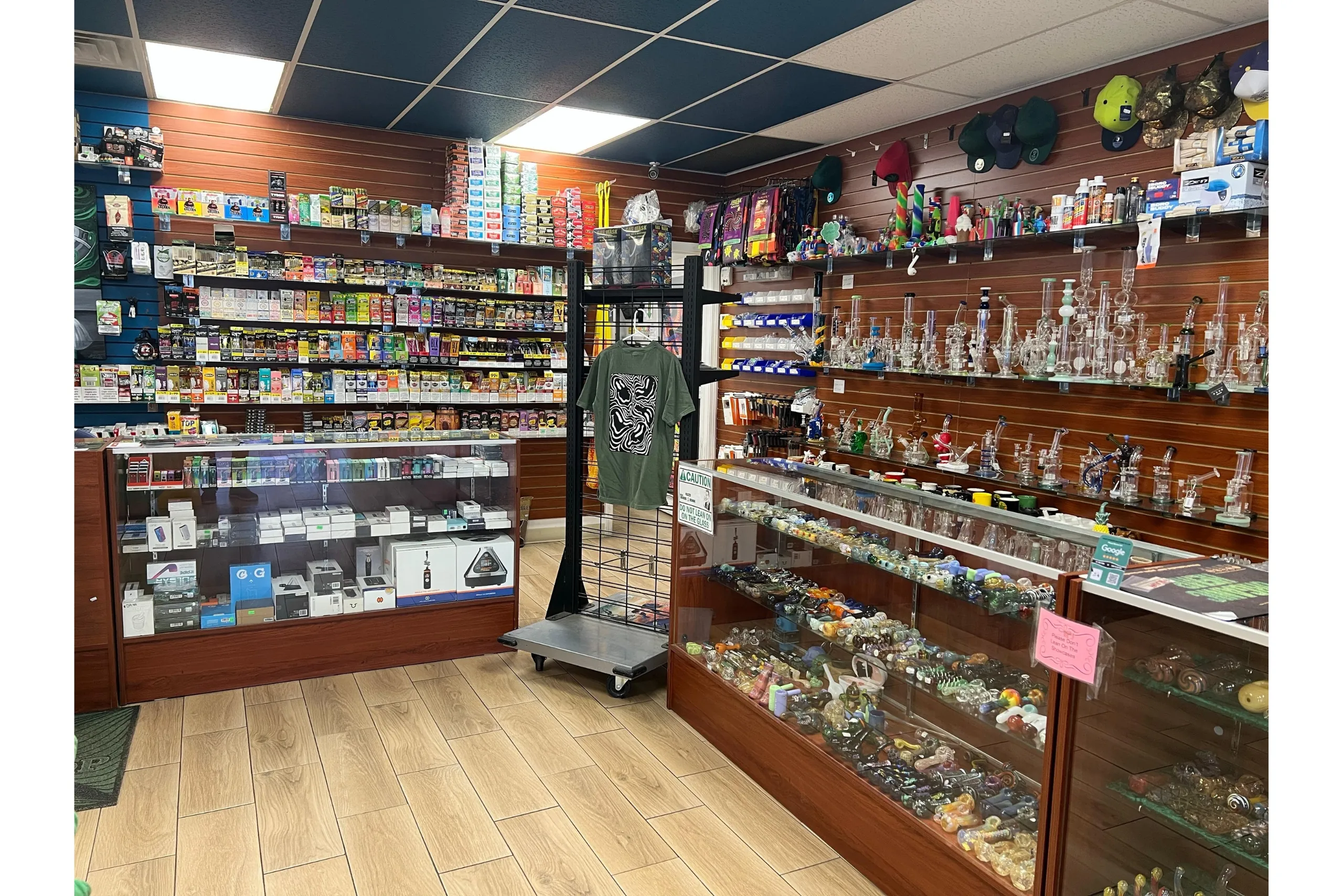 Bongs, bangers, hemp wraps, cigarillos, and vaporizers available at Yandell Smoke Shop in El Paso.