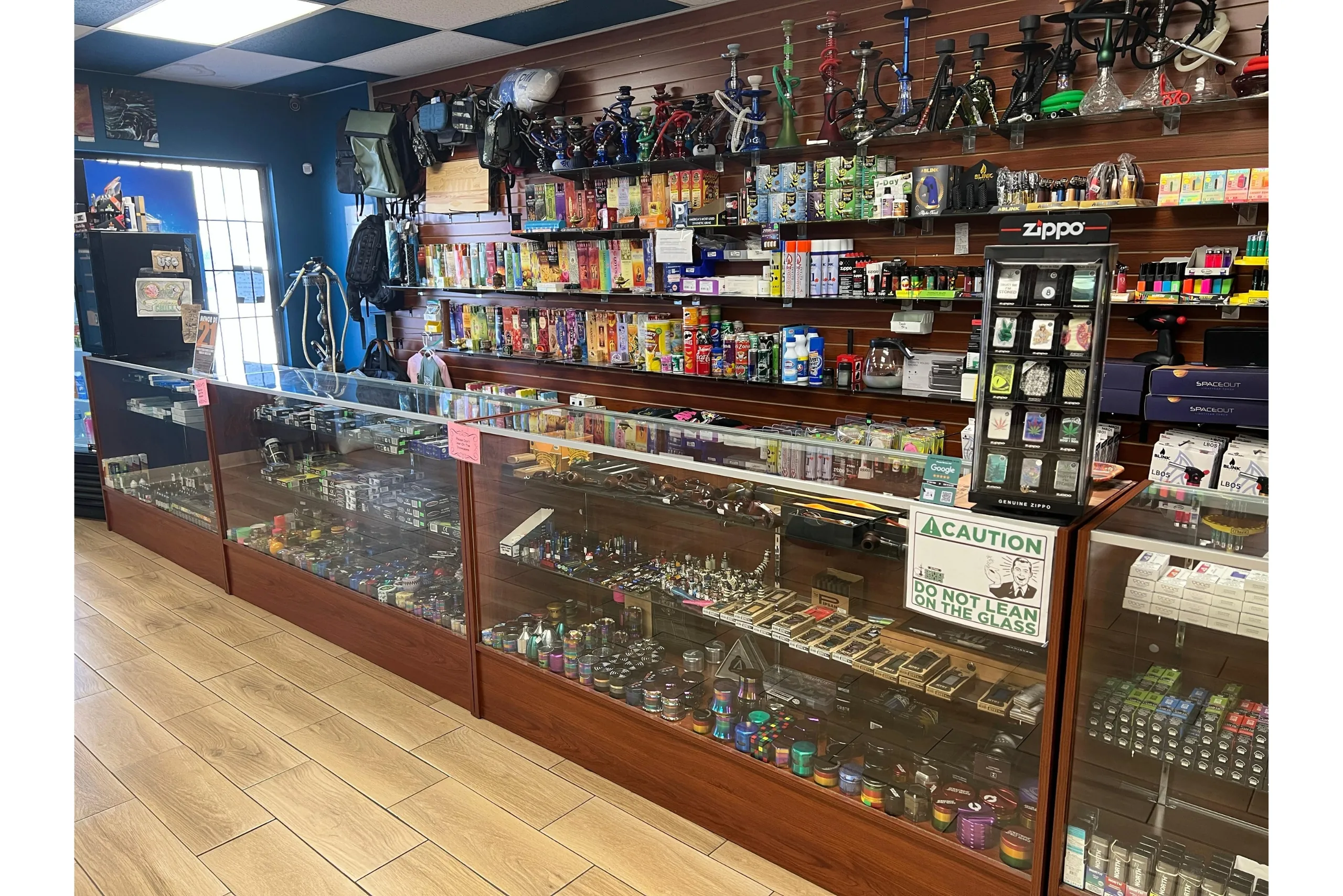 Zippos, grinders, Stinger detox, incense, and metal and wood hand pipes available at Yandell Smoke Shop.